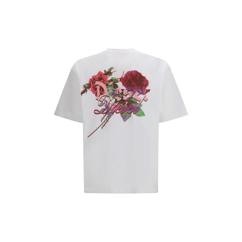 Diesel T-boggy-v4 White Cotton T-Shirt for Men