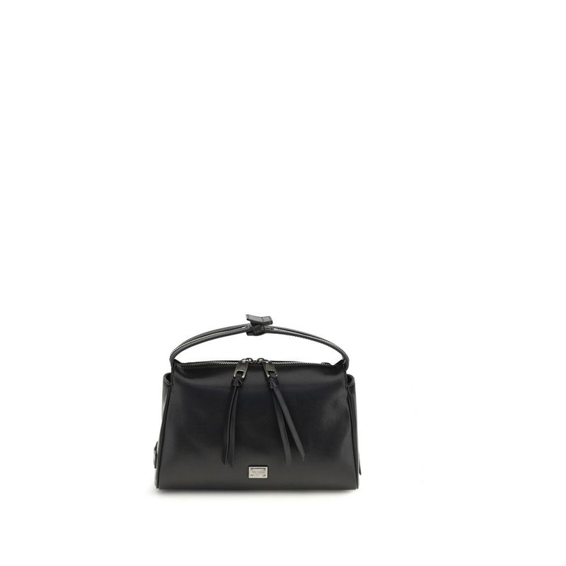 Sac bandoulière Bos Taurus en cuir de veau noir Dolce &amp; Gabbana