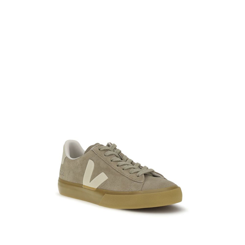 Veja Beige Calf Leather Bos Taurus Sneakers for Women