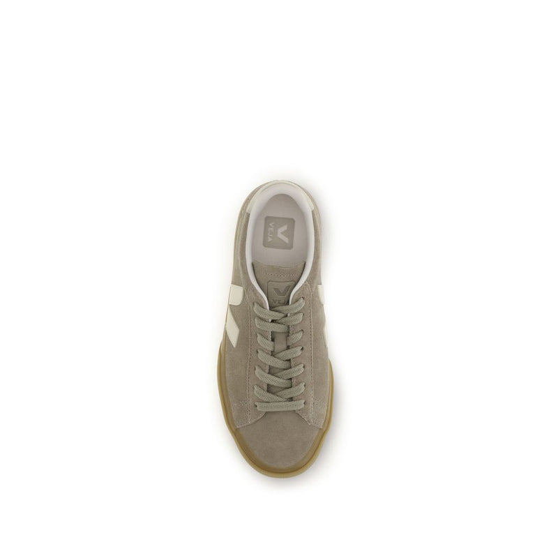 Veja Beige Calf Leather Bos Taurus Sneakers for Women