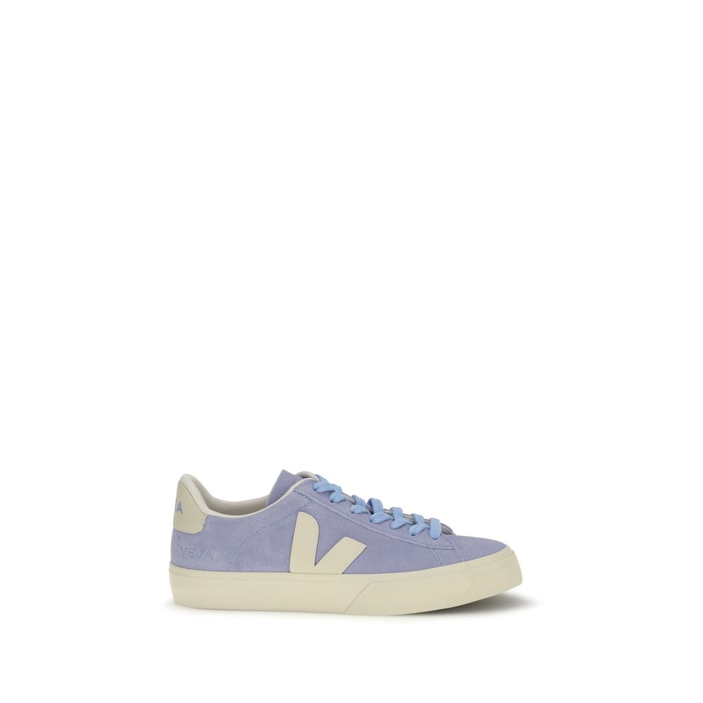 Veja Campo Sneakers en Cuir Suédé Bleu pour Femme