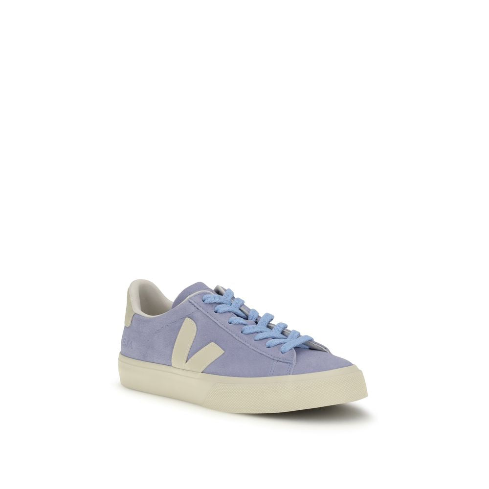 Veja Campo Sneakers en Cuir Suédé Bleu pour Femme