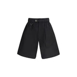 Y-3 Black Cotton Bermuda Shorts for Men