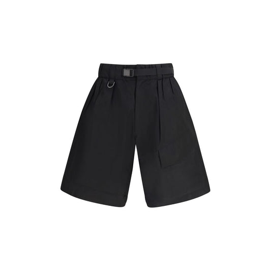 Y-3 Zwarte Katoenen Bermudashorts