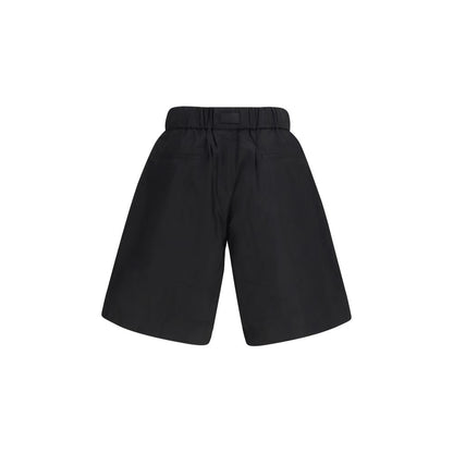 Y-3 Zwarte Katoenen Bermudashorts