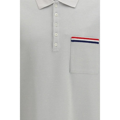 Thom Browne grijs katoenen poloshirt