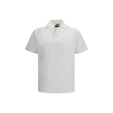 MooRER Bradley-JCL White Cotton Polo Shirt for Men