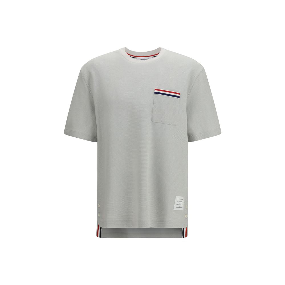 Thom Browne Gray Cotton-Linen T-Shirt for Men