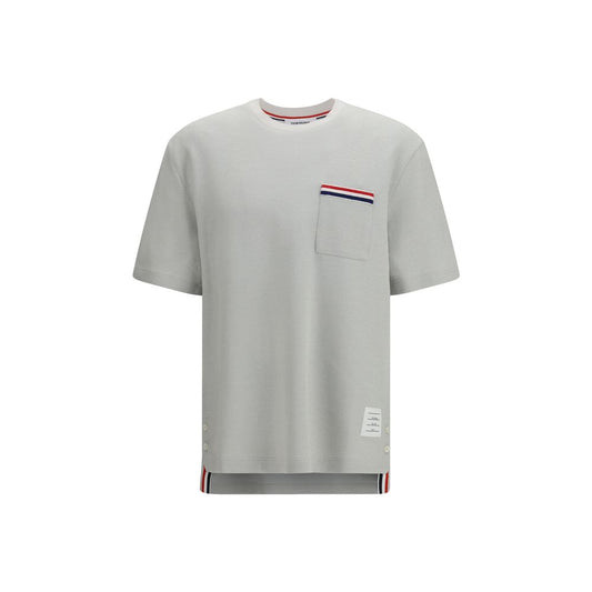 Thom Browne Gray Cotton-Linen T-Shirt for Men