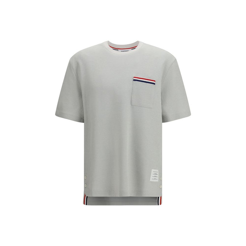 Thom Browne Gray Cotton-Linen T-Shirt for Men