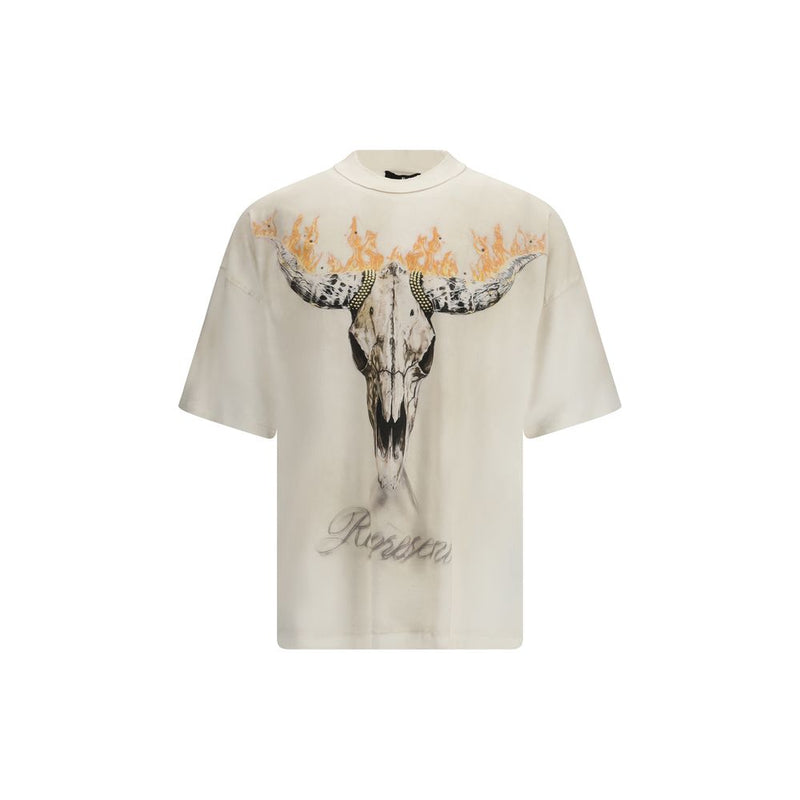 Represent British Cowboys Beige Cotton Sportswear T-Shirt