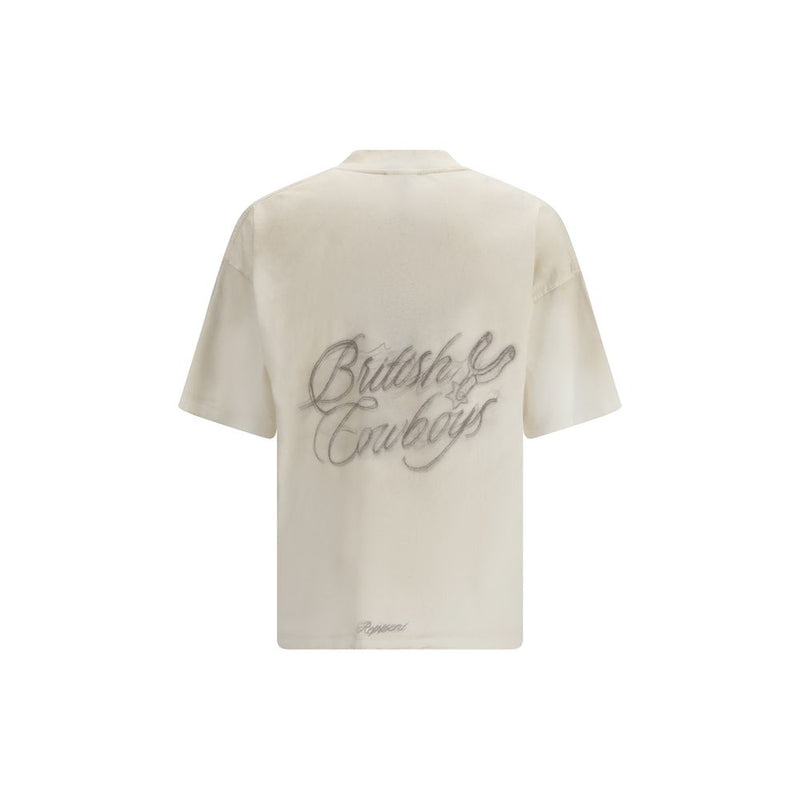 Represent British Cowboys Beige Cotton Sportswear T-Shirt