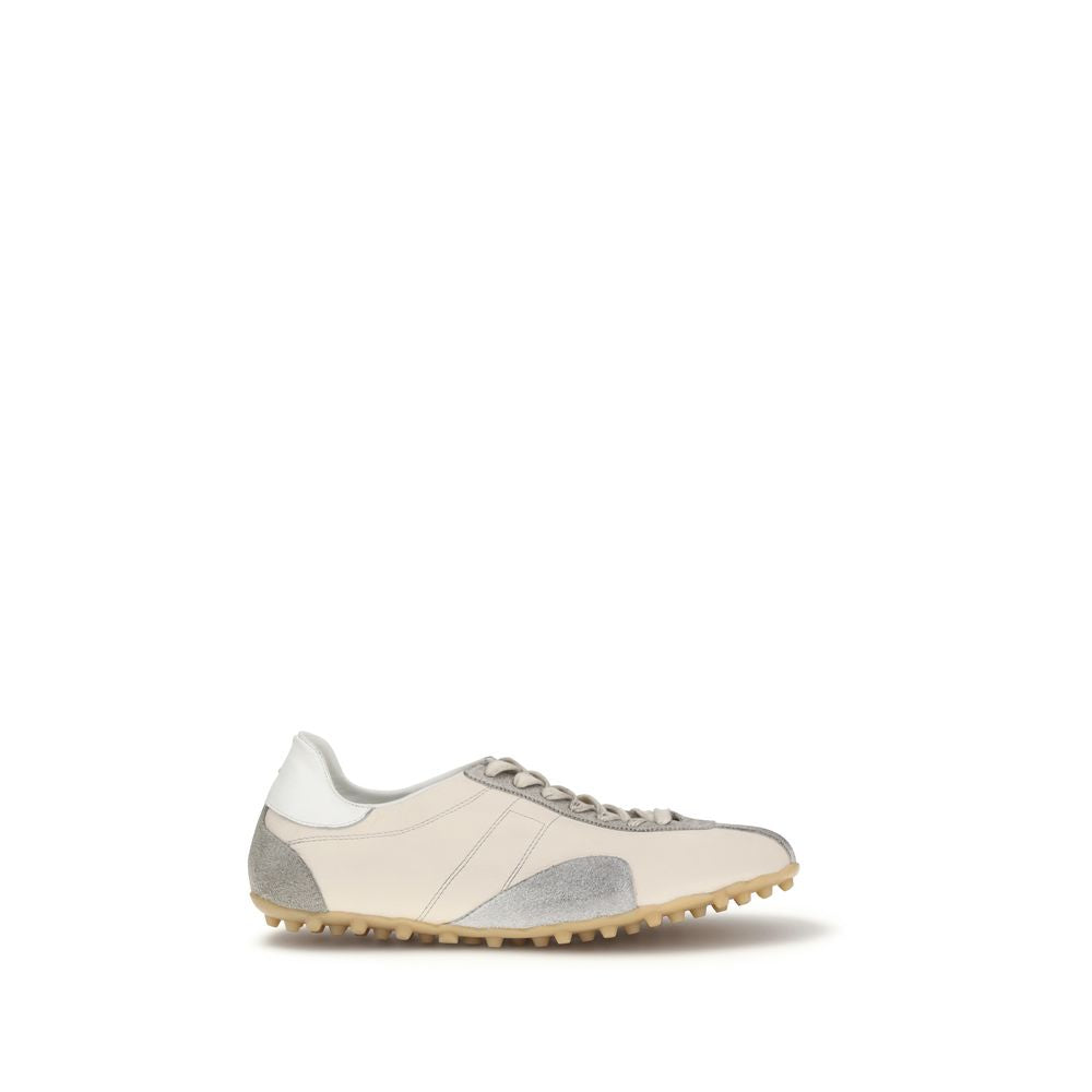 Maison Margiela Beige Calf Leather Bos Taurus Sneakers