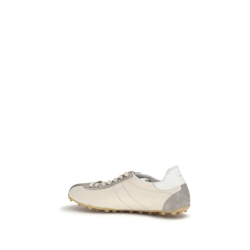 Maison Margiela Beige Calf Leather Bos Taurus Sneakers