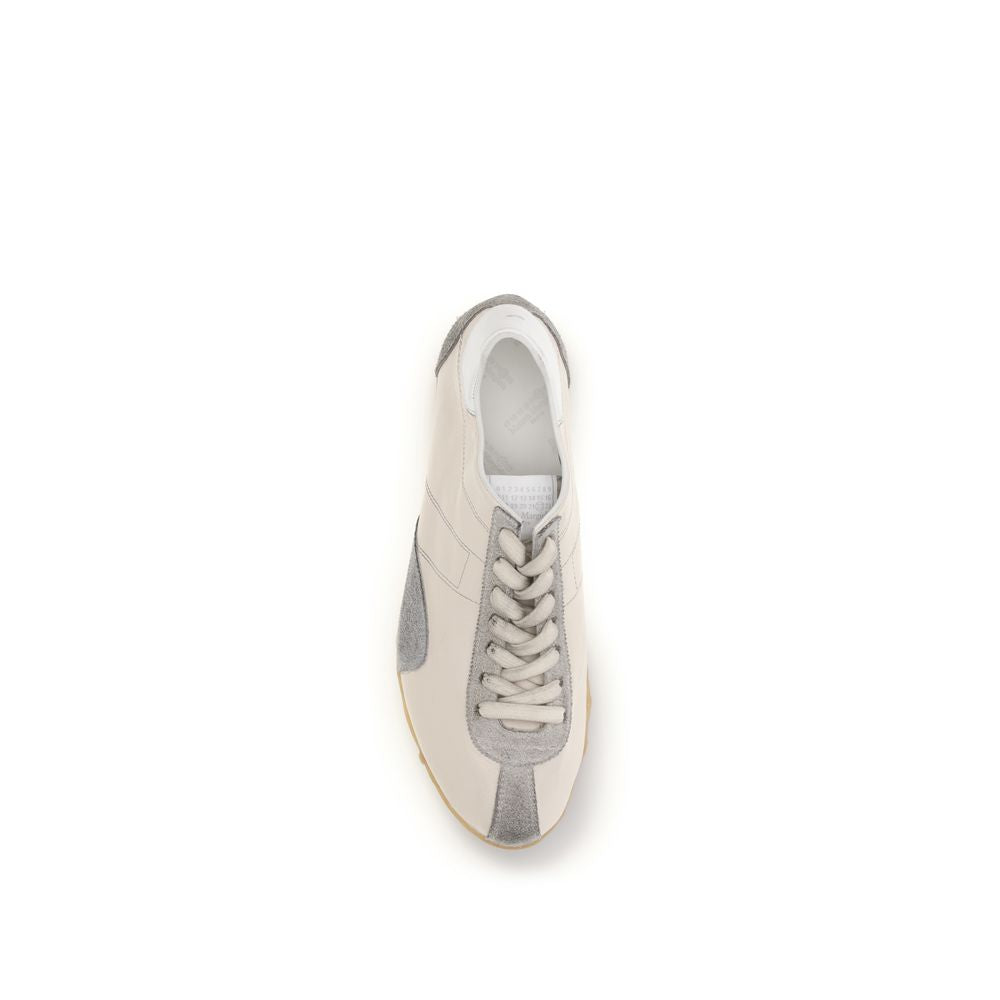 Maison Margiela Beige Calf Leather Bos Taurus Sneakers