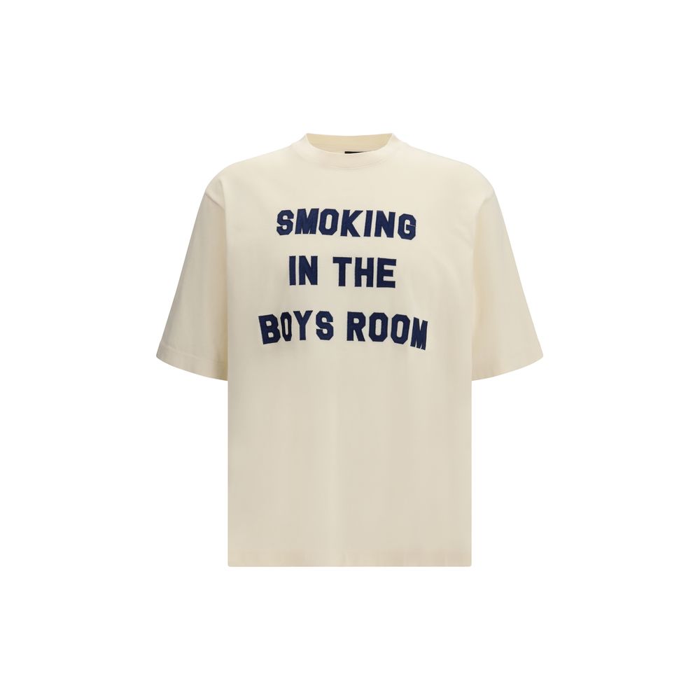 Dsquared² Beige Cotton T-Shirt with Bold Graphic