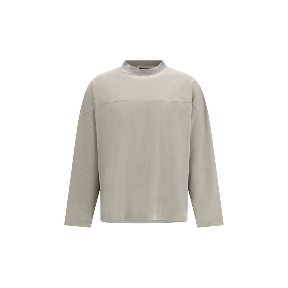 T-shirt à manches longues en coton gris Jacquemus