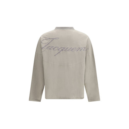 T-shirt à manches longues en coton gris Jacquemus