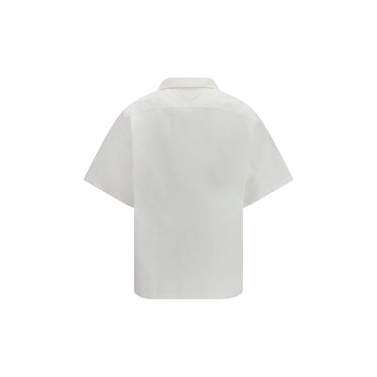 Chemise Prada en coton blanc à motifs