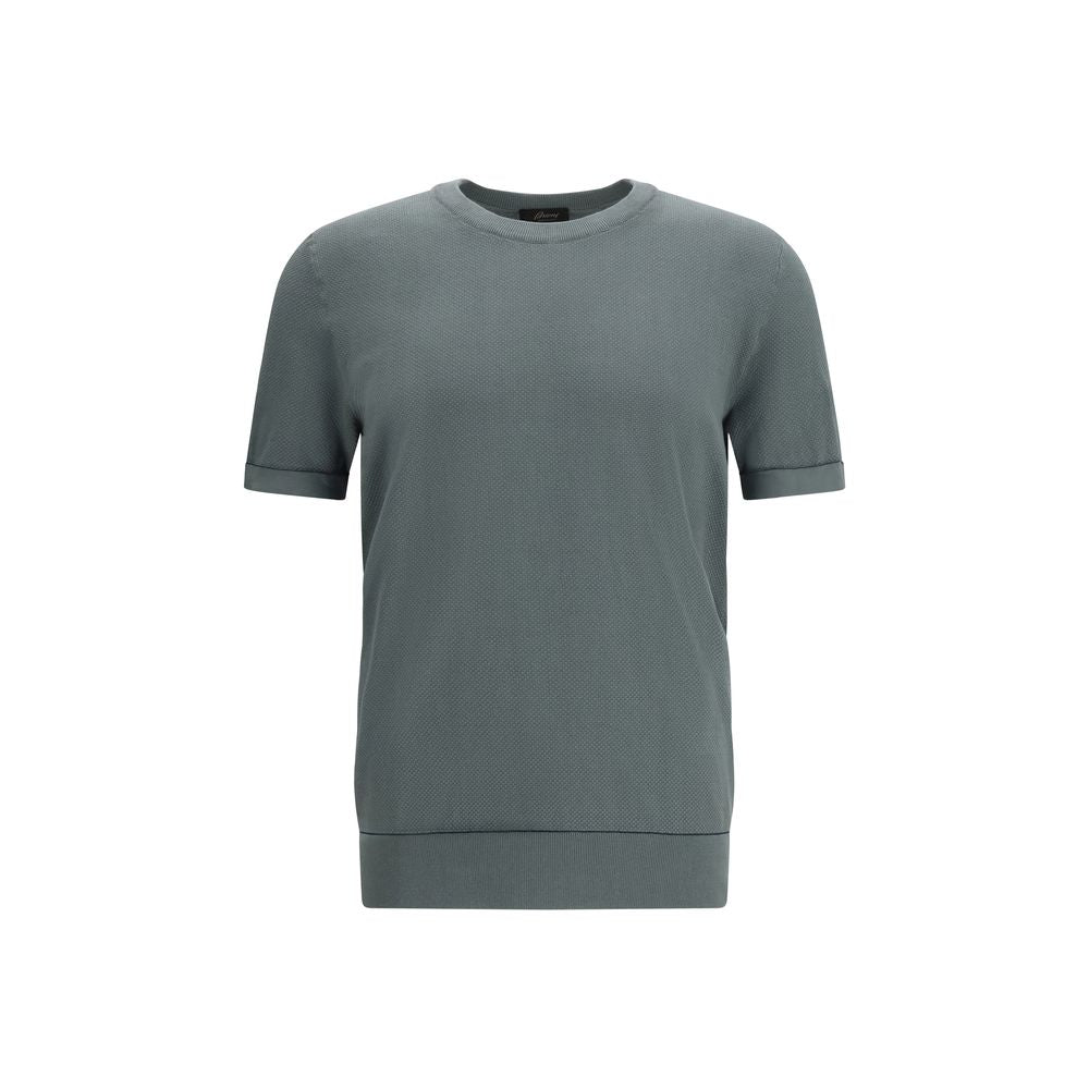 Brioni Bicolor Cotton T-Shirt - Élégance Intemporelle