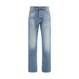 Haikure Blake Union Blue Cotton Straight-Leg Jeans