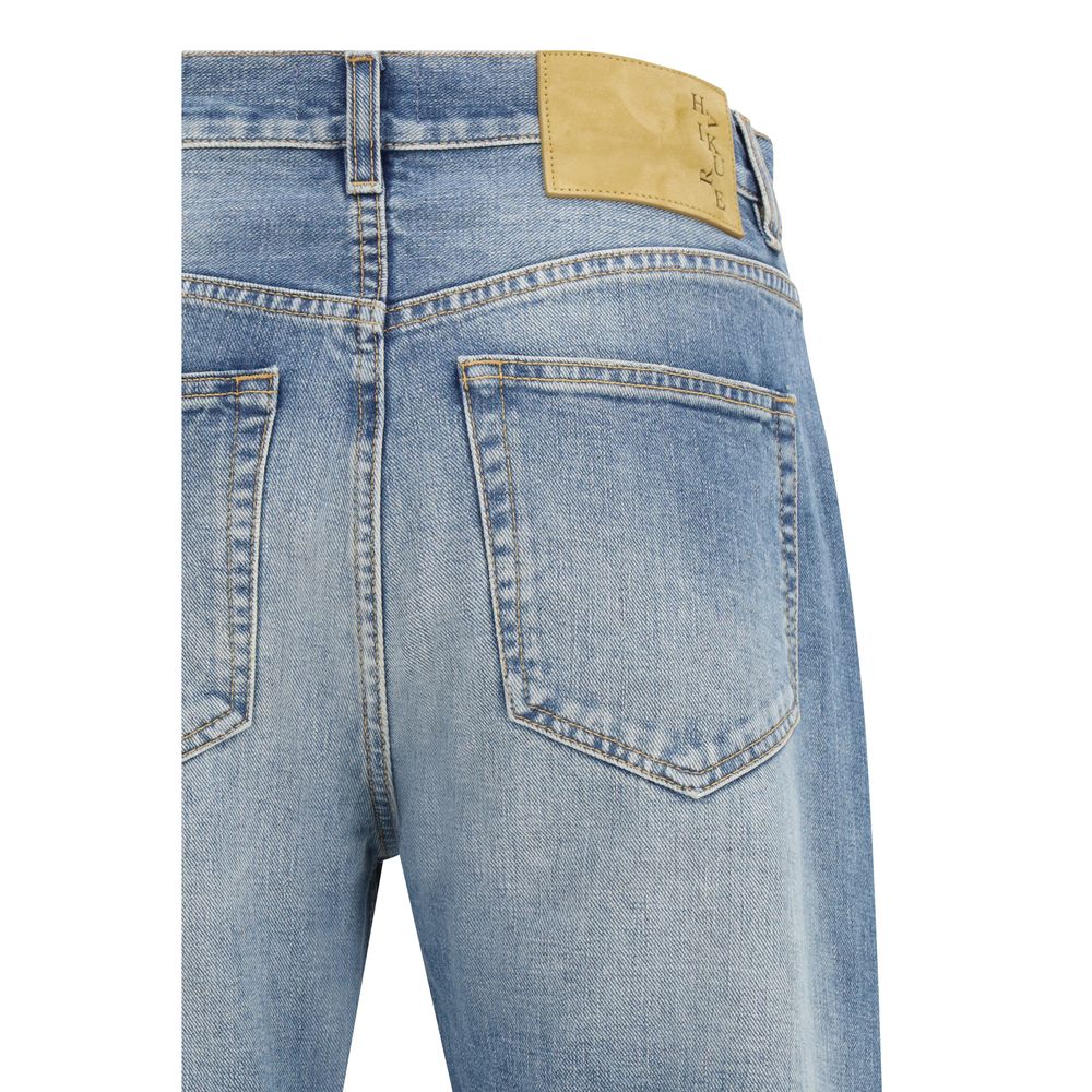Haikure Blake Union Blue Cotton Straight-Leg Jeans