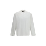 LAMINAR White Cotton Long Sleeve T-Shirt for Men