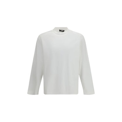 LAMINAR Wit Katoenen T-shirt met lange mouwen