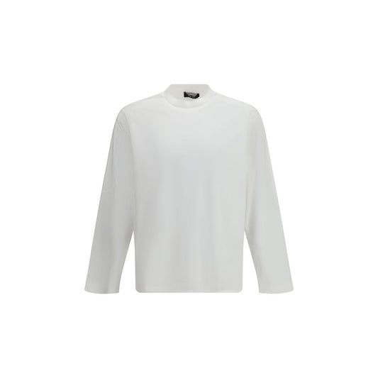 LAMINAR Wit Katoenen T-shirt met lange mouwen