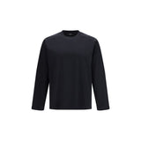 LAMINAR Black Cotton Long Sleeve T-Shirt for Men
