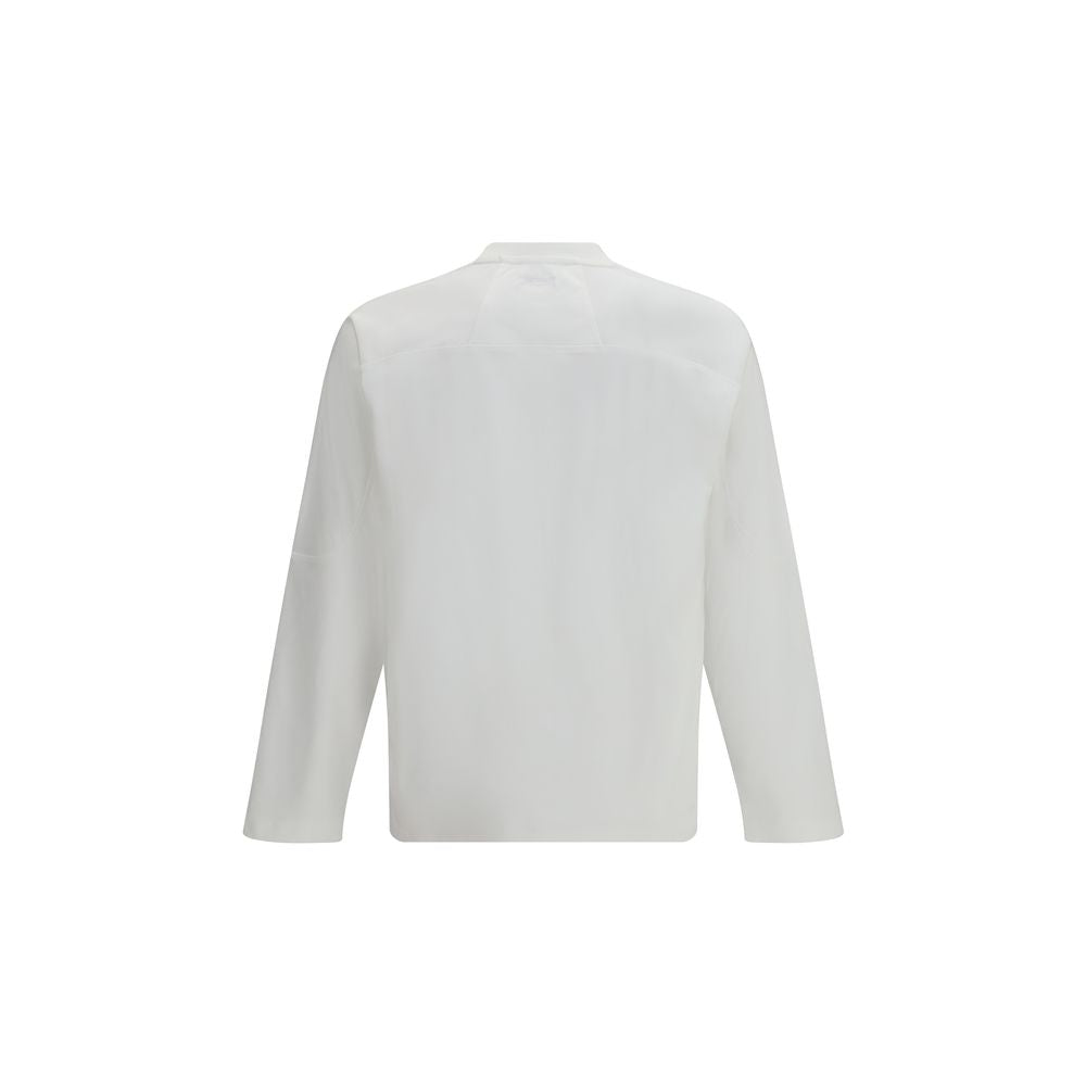 LAMINAR White Cotton Long Sleeve T-Shirt for Men