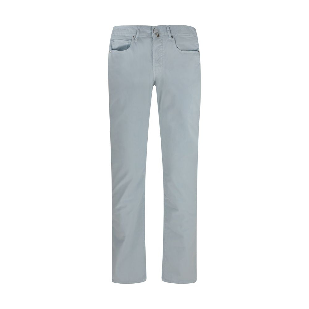 Jacob Cohen Blue Cotton Slim-Fit Pants for Men