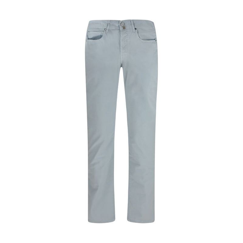 Jacob Cohen Slim-Fit Blue Cotton Pants for Men
