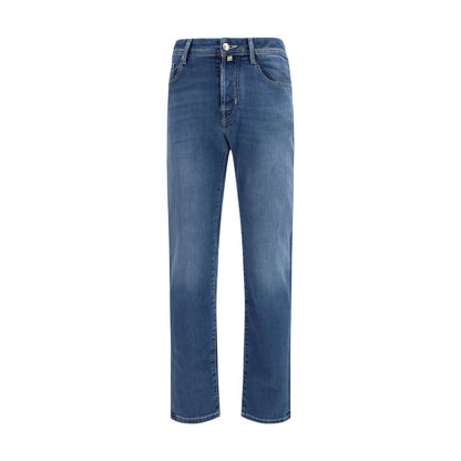 Jacob Cohen blauwe katoenen slim fit jeans