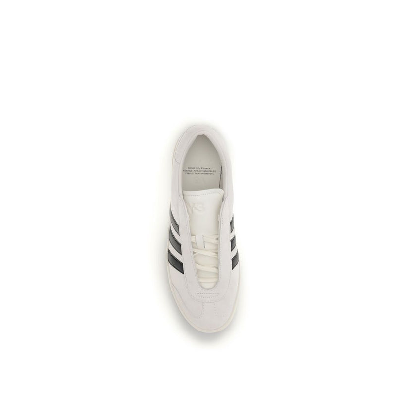 Y-3 Beige Calf Leather Bos Taurus Low Top Sneakers