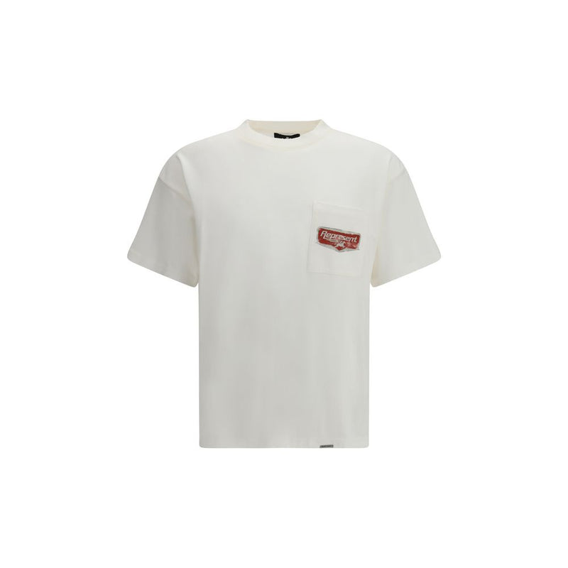 Represent Nothing Faster White Cotton Sportswear T-Shirt