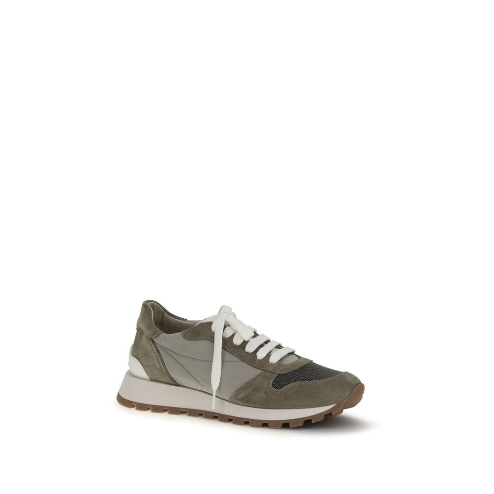Brunello Cucinelli Bicolor Athletic Sneakers for Women
