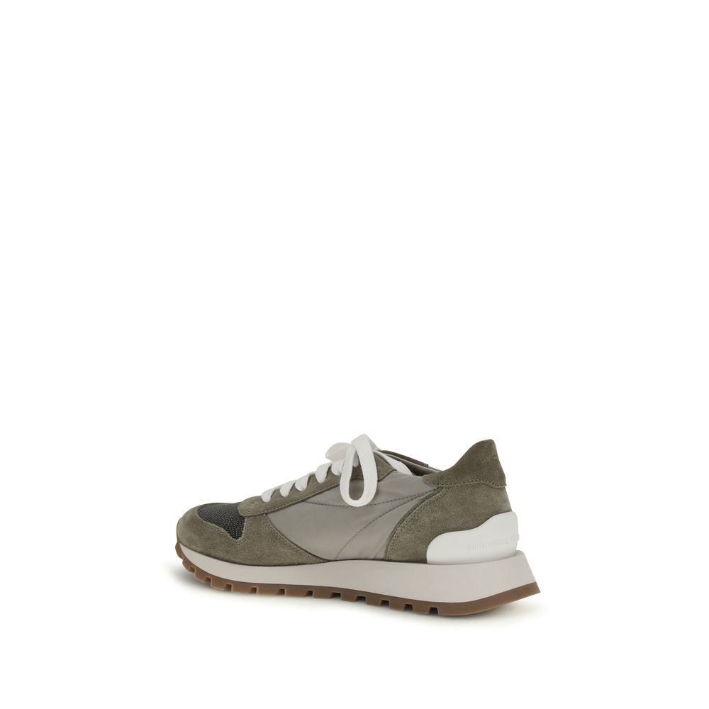 Brunello Cucinelli Bicolor Athletic Sneakers for Women