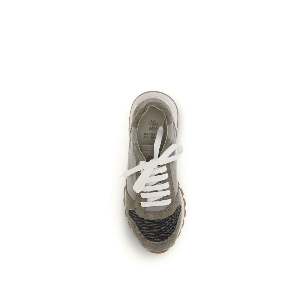 Brunello Cucinelli Bicolor Athletic Sneakers for Women