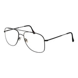 Andy Wolf Black Metal Aviator Glasses (Frames)