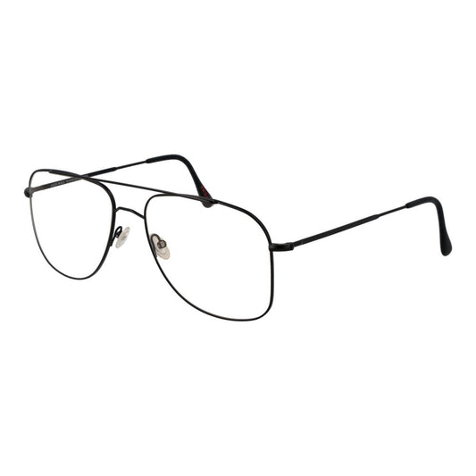 Andy Wolf Black Metal Aviator Glasses (Frames)