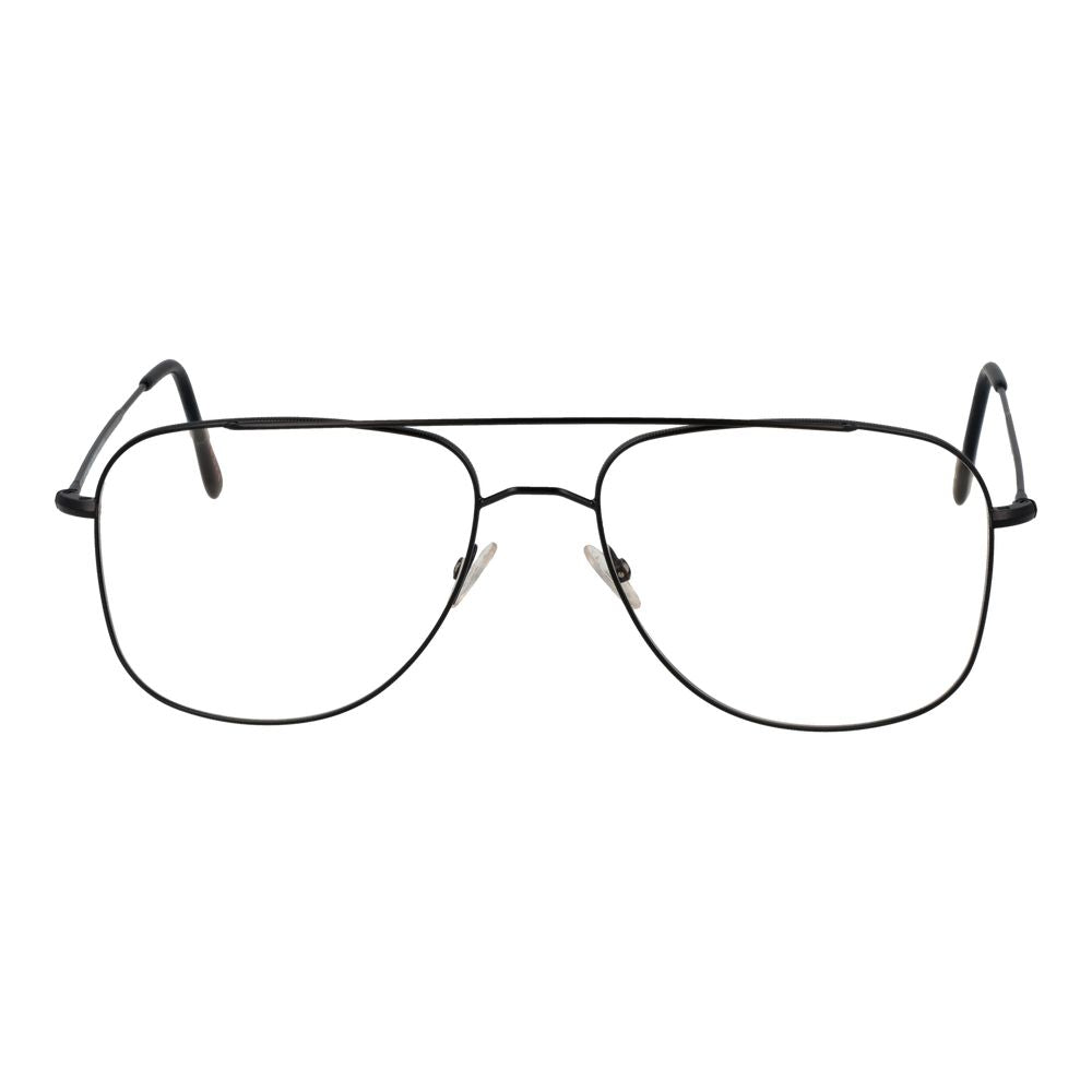 Andy Wolf Black Metal Aviator Glasses (Frames)