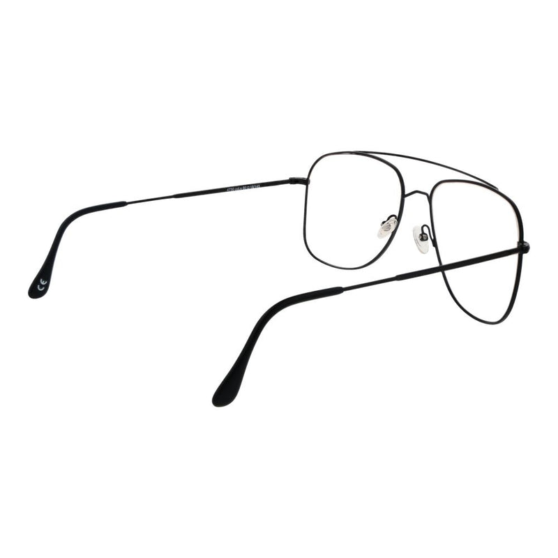 Andy Wolf Black Metal Aviator Glasses (Frames)