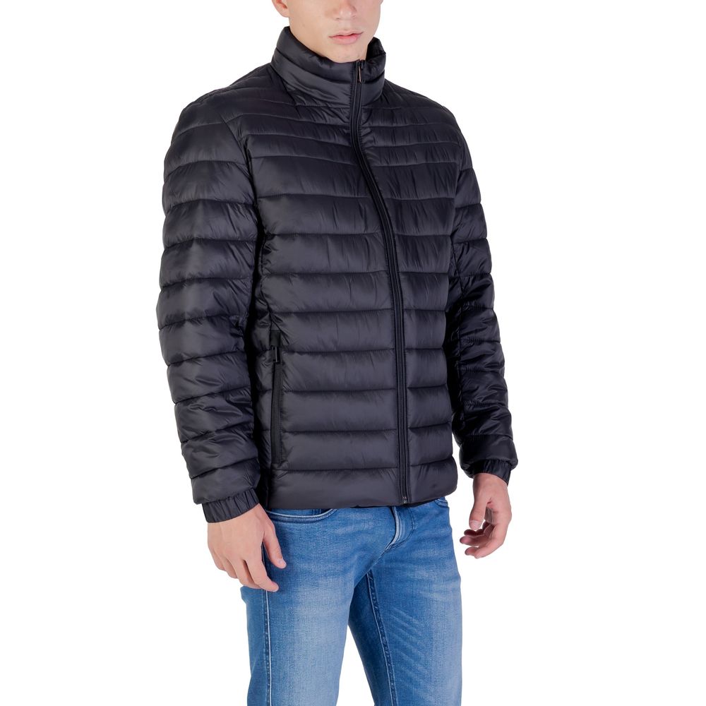Manteau Hugo Boss noir en polyester recyclé