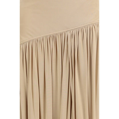 Ferragamo Beige Viscose Skirt