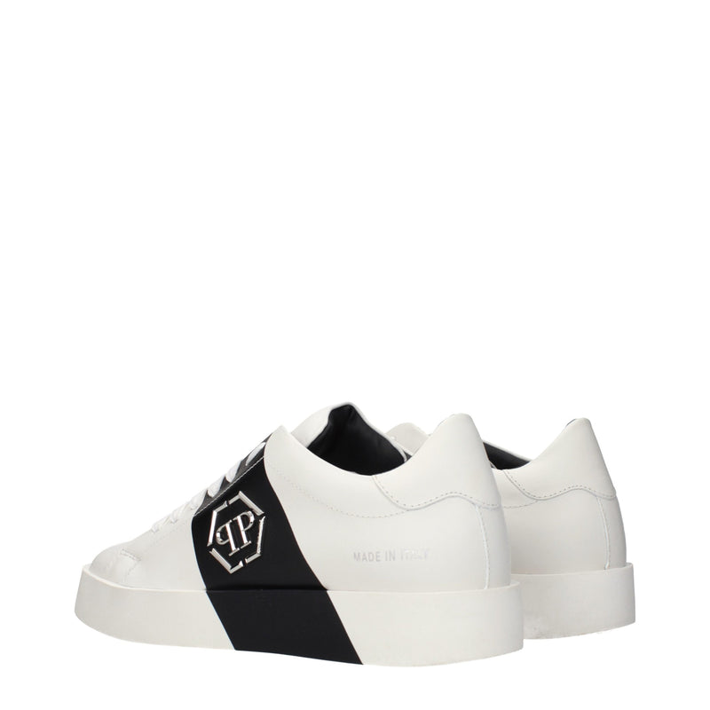 Philipp Plein White Leather Sneakers for Men