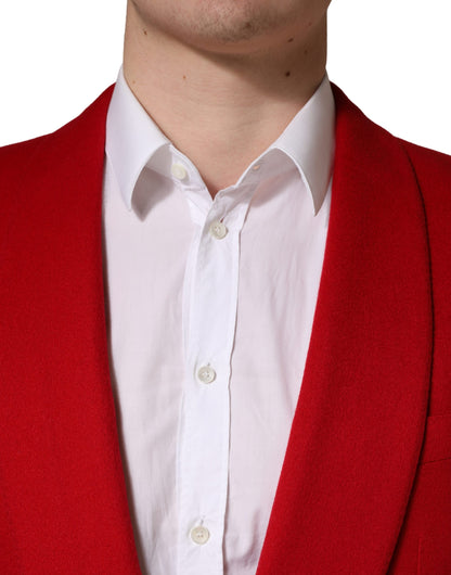 Veste croisée Dolce & Gabbana en cachemire rouge