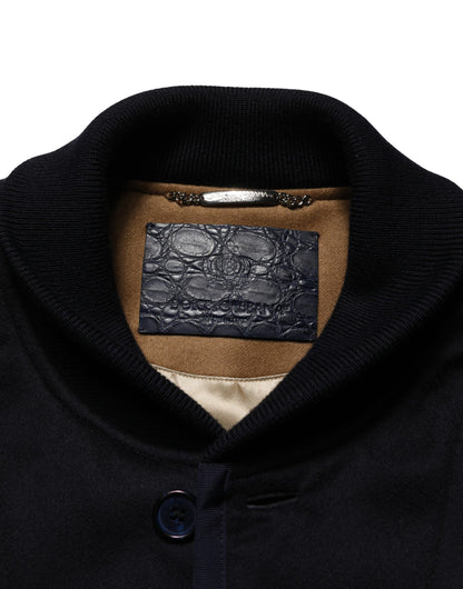 Dolce & Gabbana Zwart Kasjmier Gebreid Jasje Met Knoopsluiting
