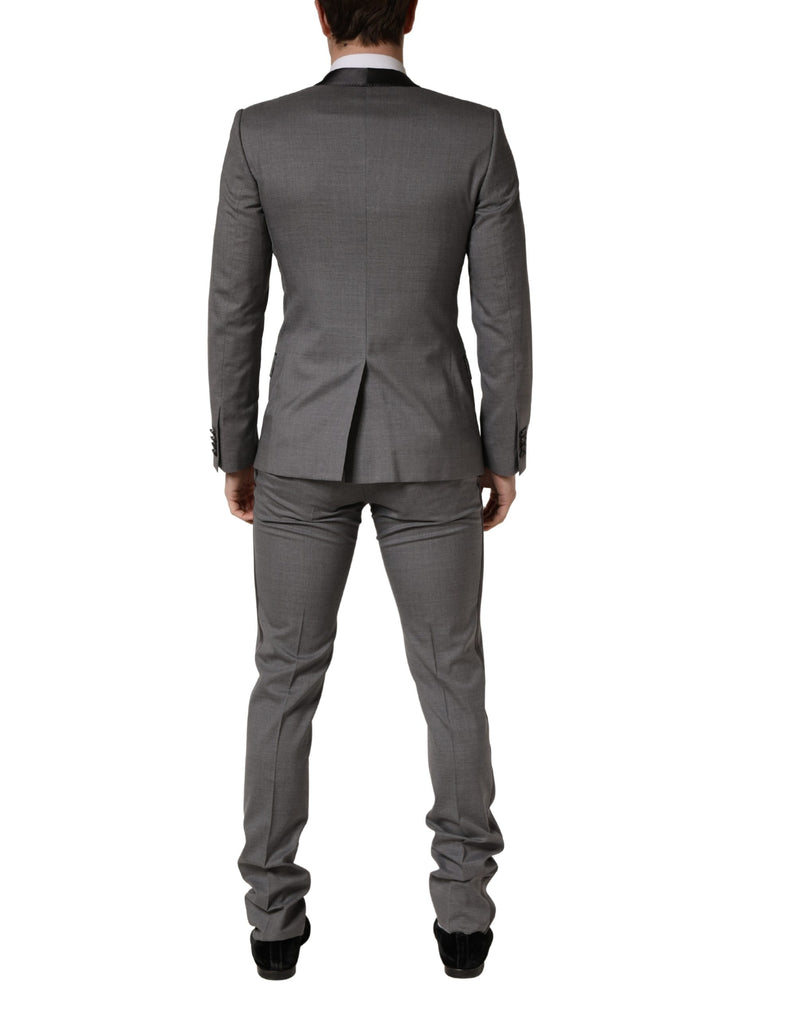 Dolce & Gabbana Gray Wool Single Breasted 3PC Suit