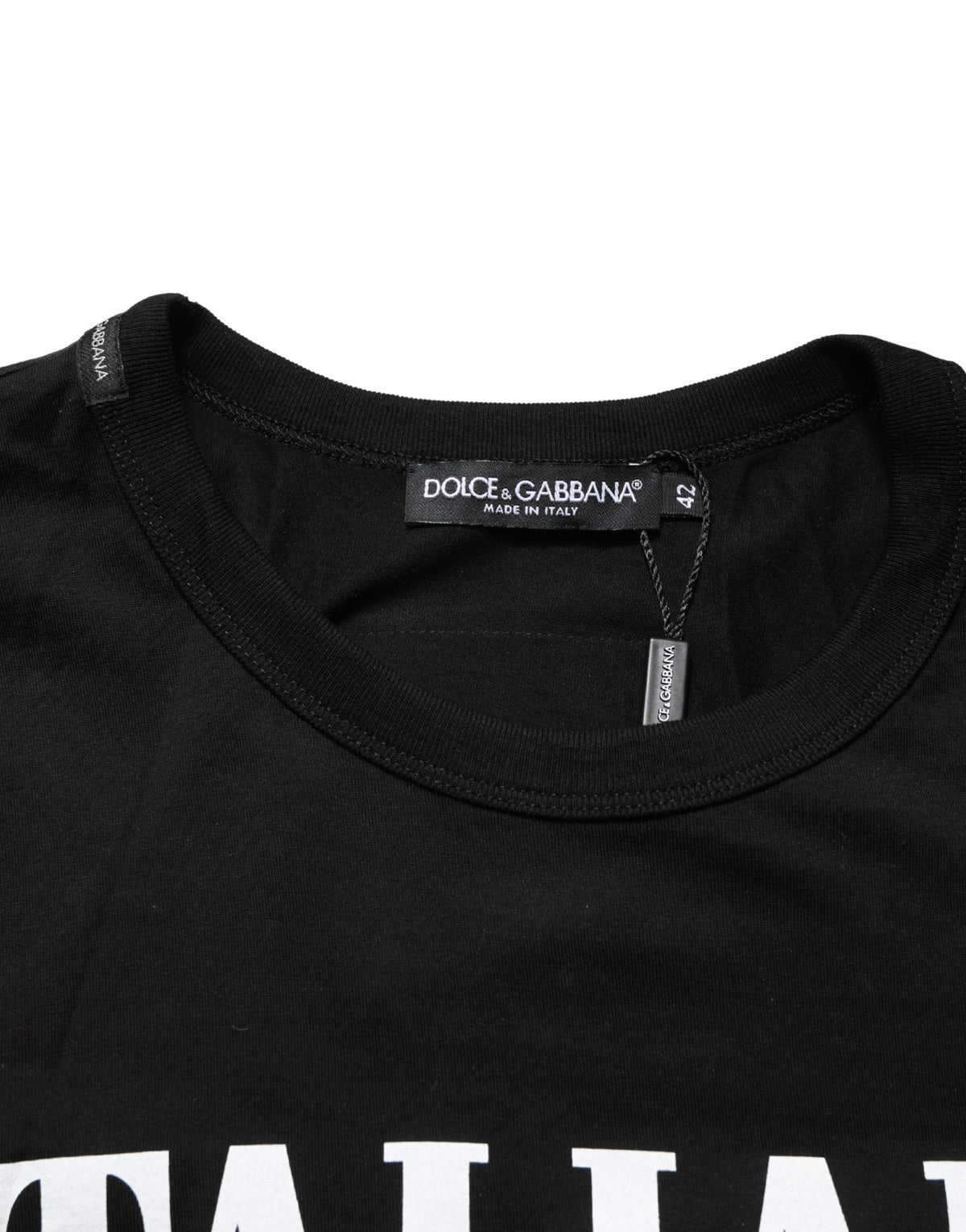 T-shirt Homme Dolce & Gabbana Noir "Italians Do It Better" Camouflage Poche